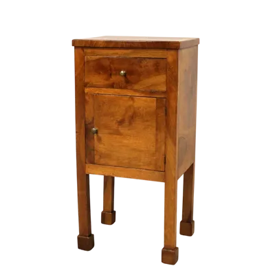 Antique Empire bedside table in walnut 19th century