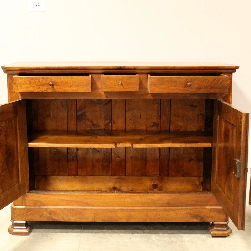 Antica credenza Luigi Filippo in noce 19°secolo