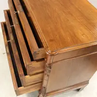 Antico cassettone comò Luigi Filippo in noce 19°secolo