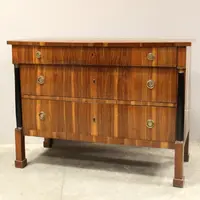 Antique Empire chest of drawers in walnut 19th century