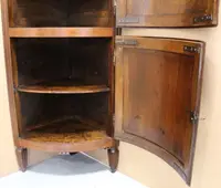 Encoignure cantonale ancienne en noyer Louis XVI 18ème siècle