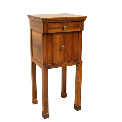 Antique Empire bedside table in walnut 19th century