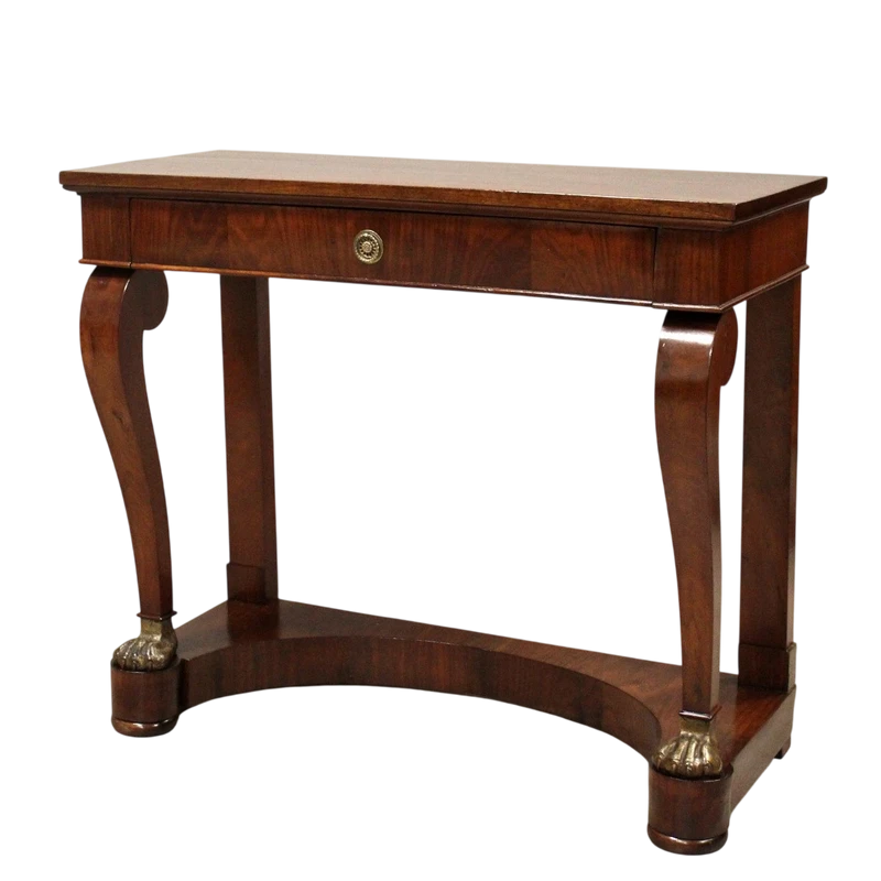 Antica console Carlo X in noce 19°secolo