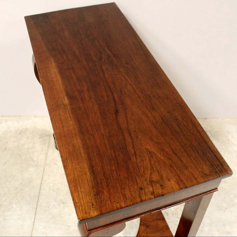 Antica console Carlo X in noce 19°secolo