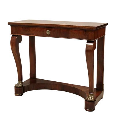 Antica console Carlo X in noce 19°secolo