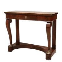 Antica console Carlo X in noce 19°secolo