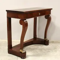 Antica console Carlo X in noce 19°secolo