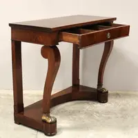 Antica console Carlo X in noce 19°secolo