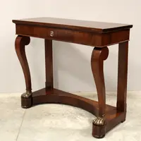 Antica console Carlo X in noce 19°secolo