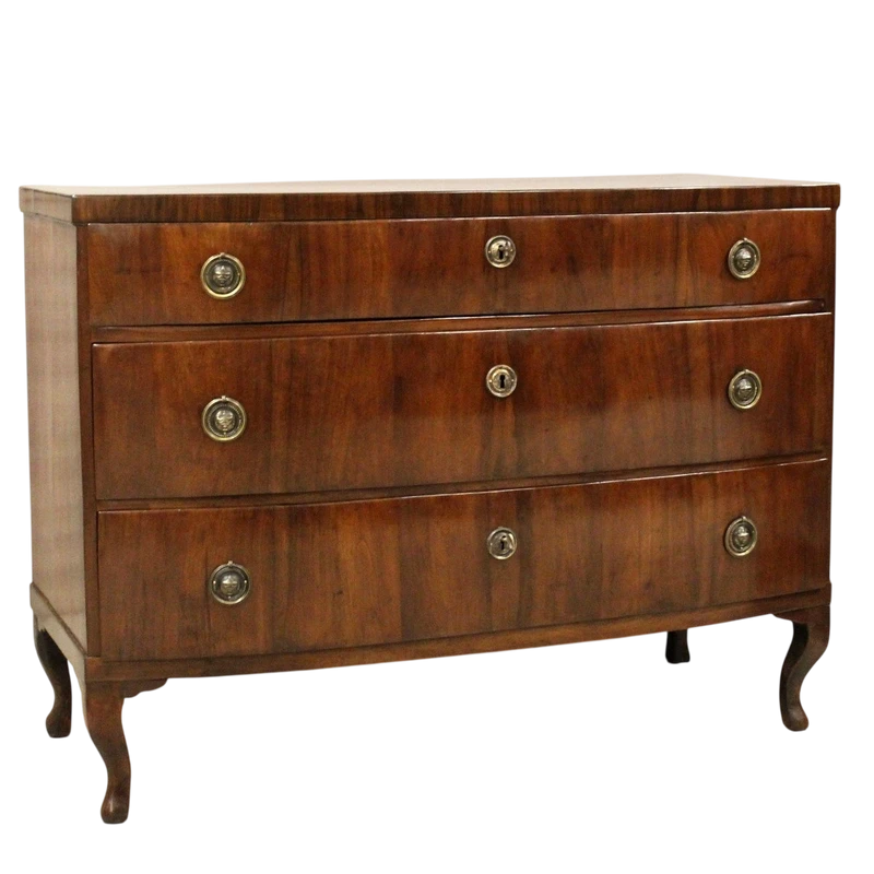 Commode ancienne Louis XV en noyer du XVIIIe siècle