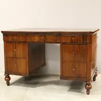 Antica scrivania Luigi Filippo in noce 19°secolo