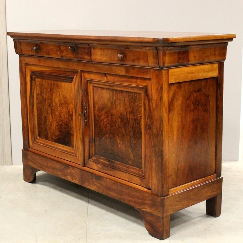 Antica credenza Luigi Filippo in noce 19°secolo