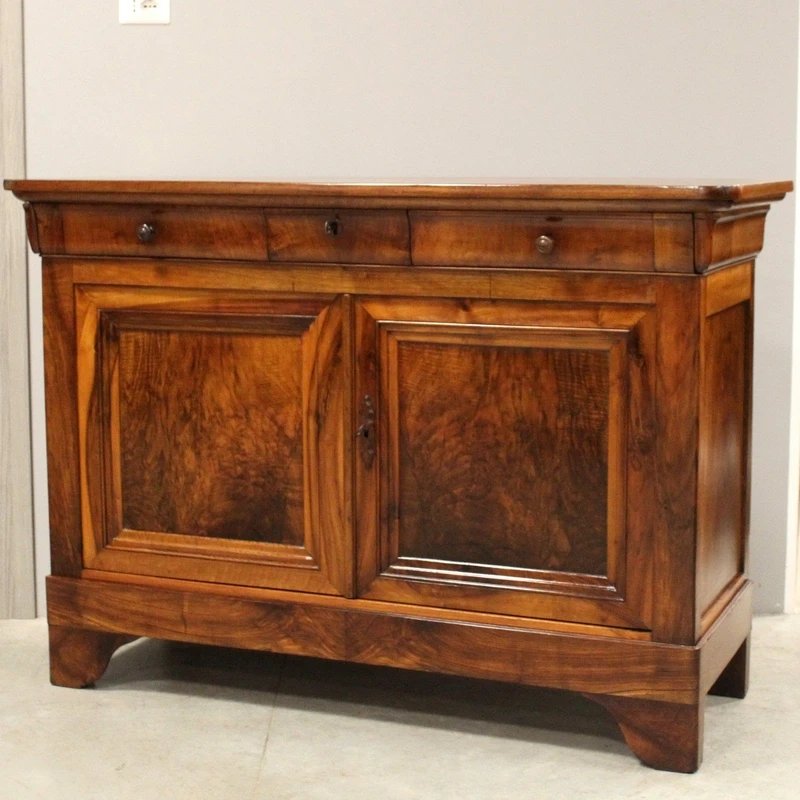 Antica credenza Luigi Filippo in noce 19°secolo