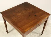 Antico tavolo tavolino Luigi Filippo in noce 19°secolo