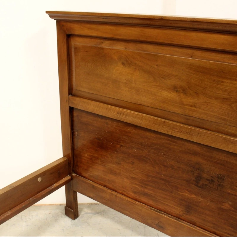 Antico letto Impero in noce 19°secolo