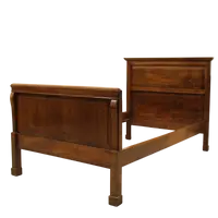 Antico letto Impero in noce 19°secolo