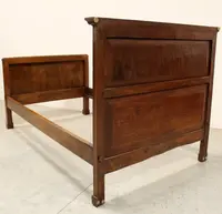 Antico letto Impero in noce 19°secolo