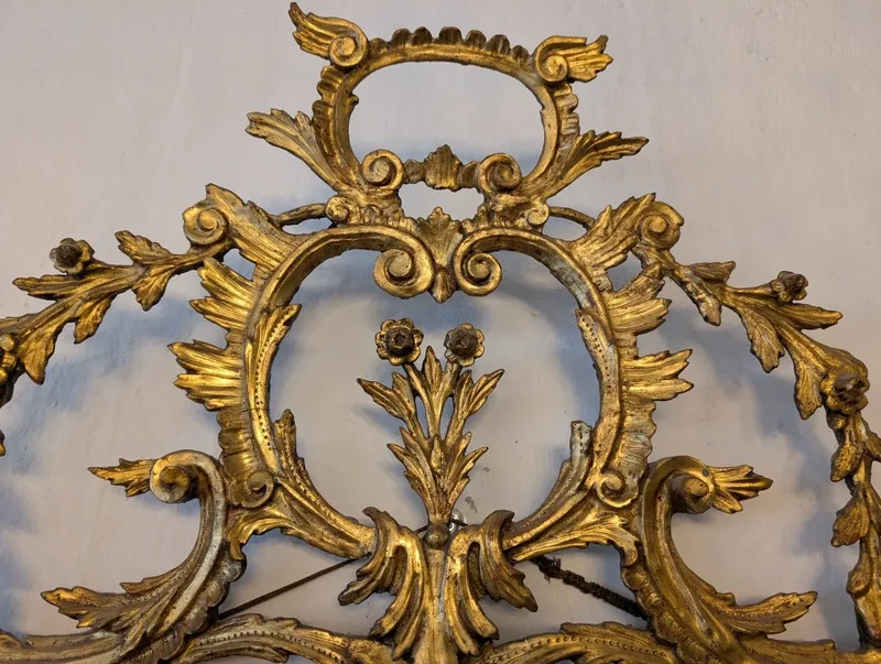Genovese Louis XV mirror in gilded wood - 18th cent.
