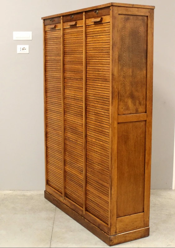 Antico classificatore archivio schedario serranda