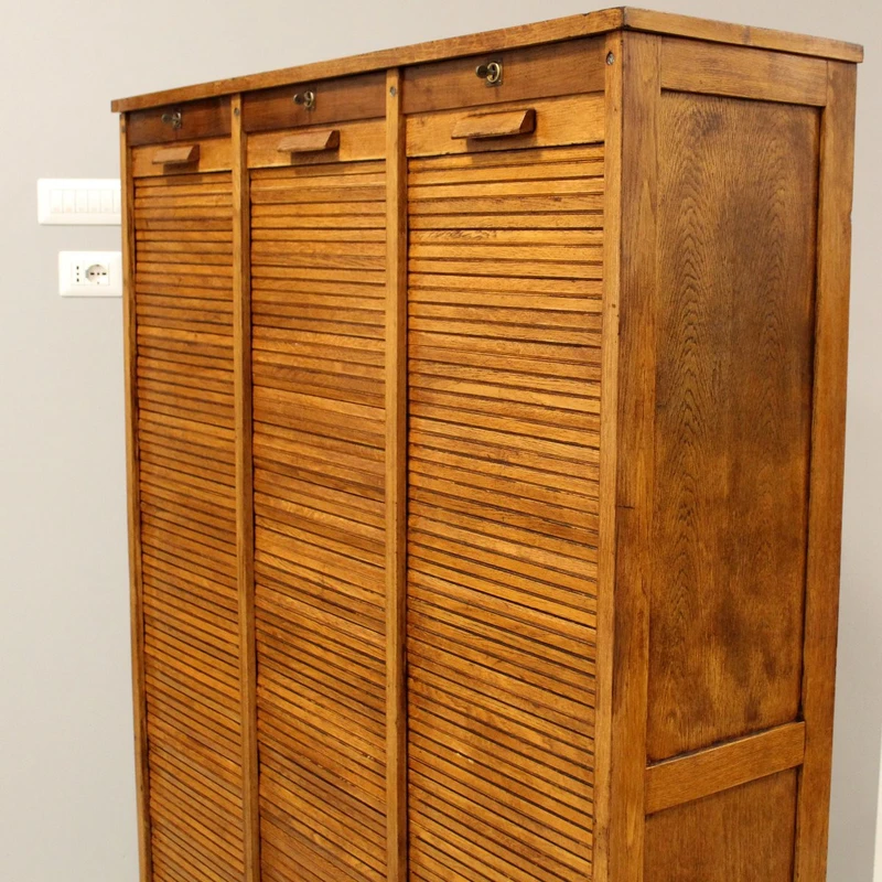 Antico classificatore archivio schedario serranda