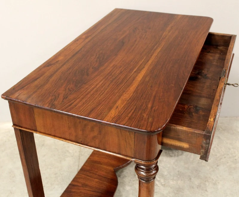 Antica console Carlo X in noce 19°secolo