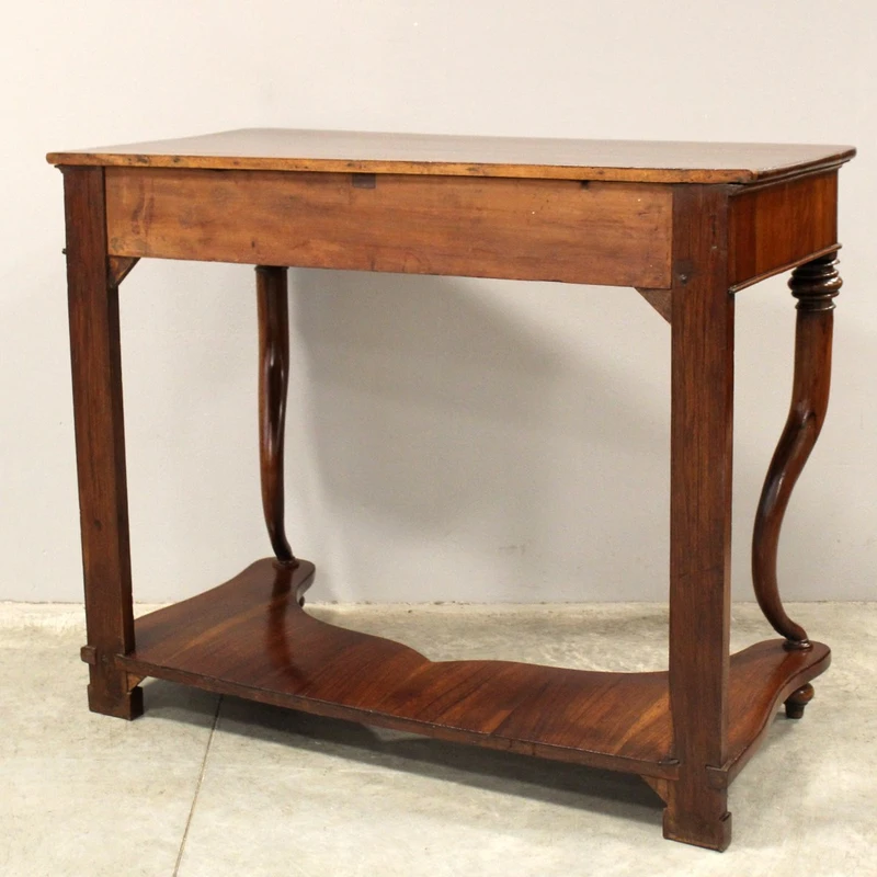 Antica console Carlo X in noce 19°secolo