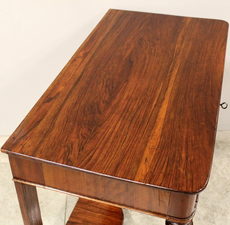 Antica console Carlo X in noce 19°secolo