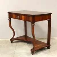 Antica console Carlo X in noce 19°secolo