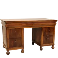 Bureau ancien en noyer Louis Philippe du 19ème siècle