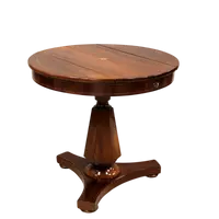 Antique Charles X coffee table in inlaid walnut 19th century