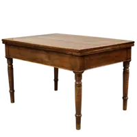 Antico tavolo a libro Carlo X in noce 19°secolo