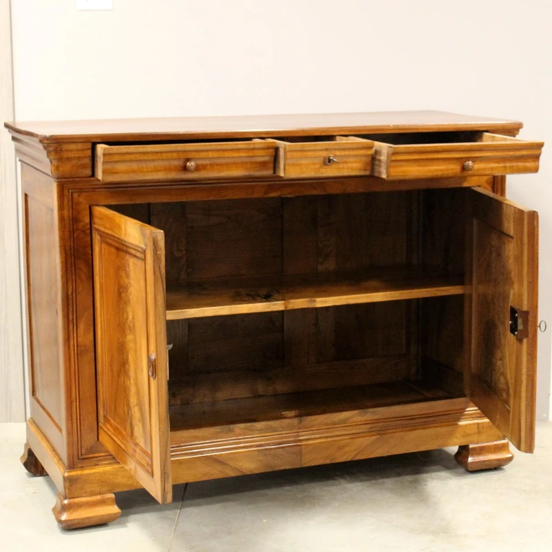 Antica credenza Luigi Filippo in noce 19°secolo