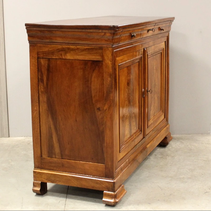 Antica credenza Luigi Filippo in noce 19°secolo