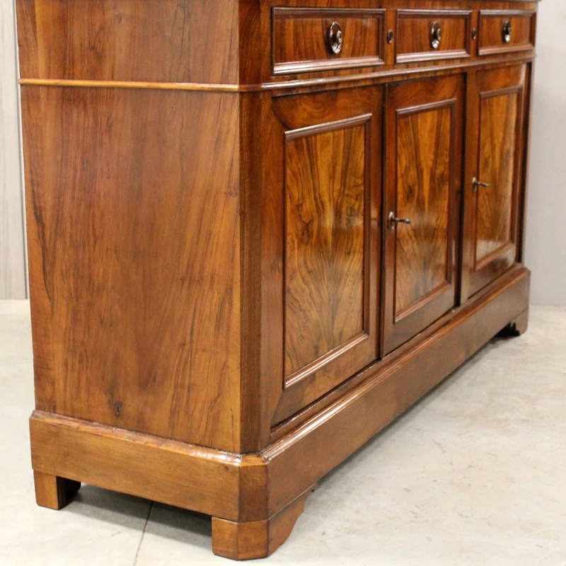 Antica credenza Luigi Filippo in noce 19°secolo