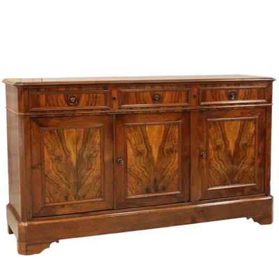 Antique Louis Philippe walnut sideboard 19th century