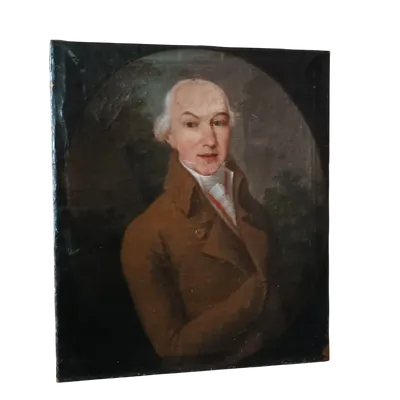 Dipinto antico ritratto Gentiluomo fine XVIII  secolo
