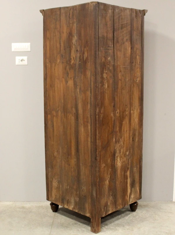 Antica angoliera cantonale Luigi Filippo in noce 19°secolo