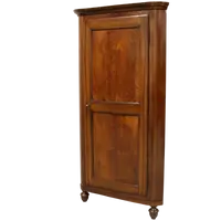 Antica angoliera cantonale Luigi Filippo in noce 19°secolo