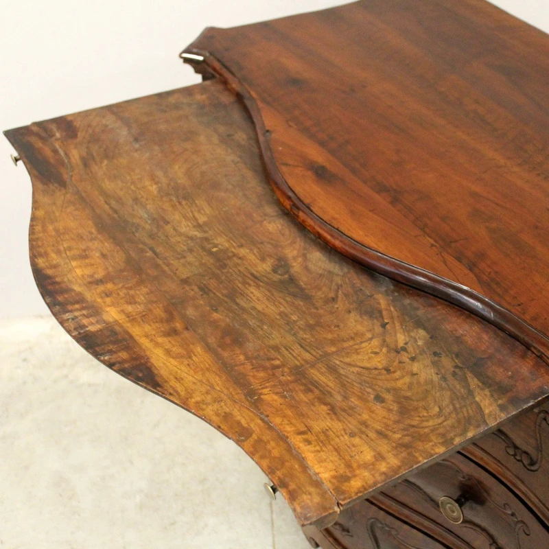 Commode ancienne Louis XVI en noyer 18ème siècle