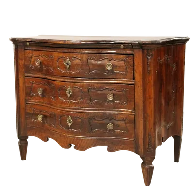 Antique Louis XVI chest of drawers dresser in walnut 18th century