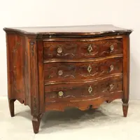 Commode ancienne Louis XVI en noyer 18ème siècle