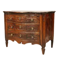 Commode ancienne Louis XVI en noyer 18ème siècle