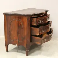 Commode ancienne Louis XVI en noyer 18ème siècle