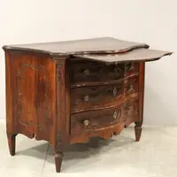 Commode ancienne Louis XVI en noyer 18ème siècle
