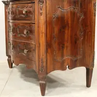 Commode ancienne Louis XVI en noyer 18ème siècle