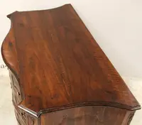 Commode ancienne Louis XVI en noyer 18ème siècle