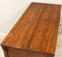 Bureau ancien Louis XVI en noyer 18ème siècle