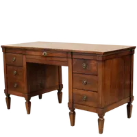 Bureau ancien Louis XVI en noyer 18ème siècle