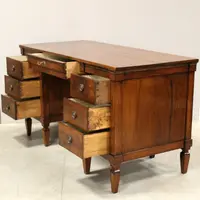 Bureau ancien Louis XVI en noyer 18ème siècle