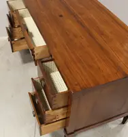 Bureau ancien Louis XVI en noyer 18ème siècle